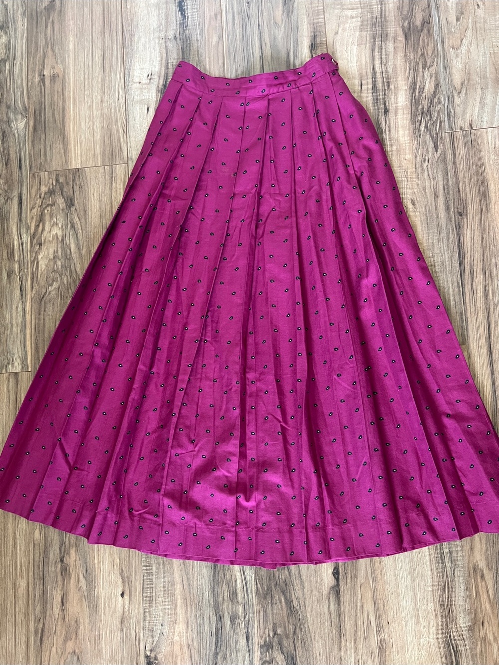 James River Traders Vintage Women’s  Pleated A-Line Midi Skirt Sz 6
